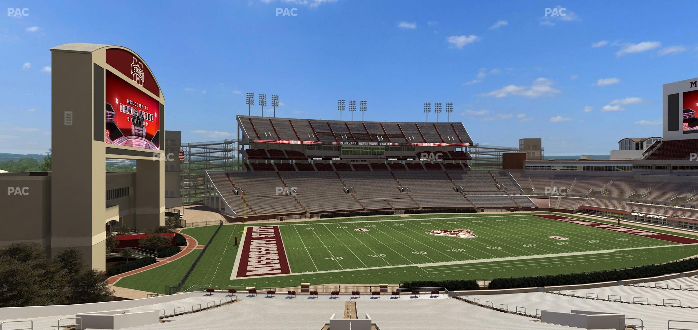 Seating view for Davis Wade Stadium Section 124