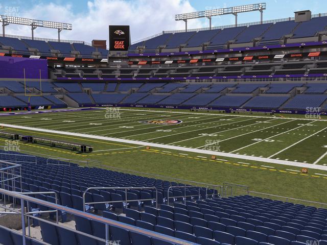 Seating view for M&T Bank Stadium Section 150