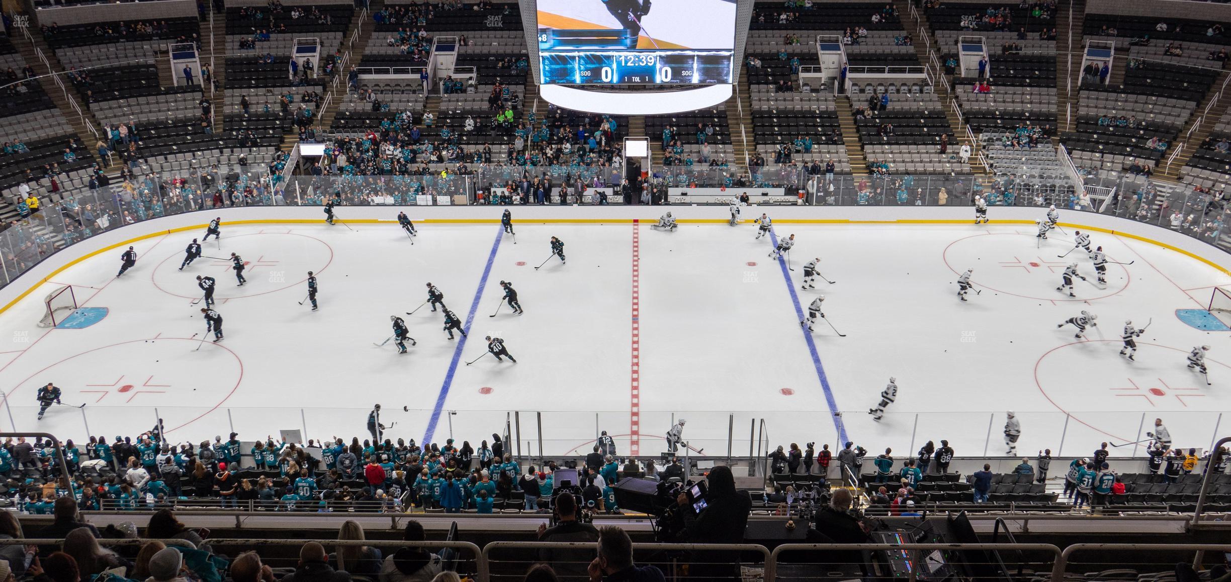 Seating view for SAP Center at San Jose Section 214