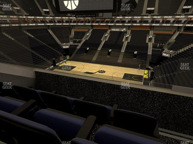 Seating view for Delta Center Section Suite 23