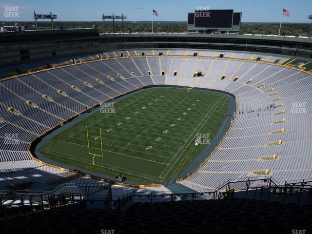 Seating view for Lambeau Field Section 741 S