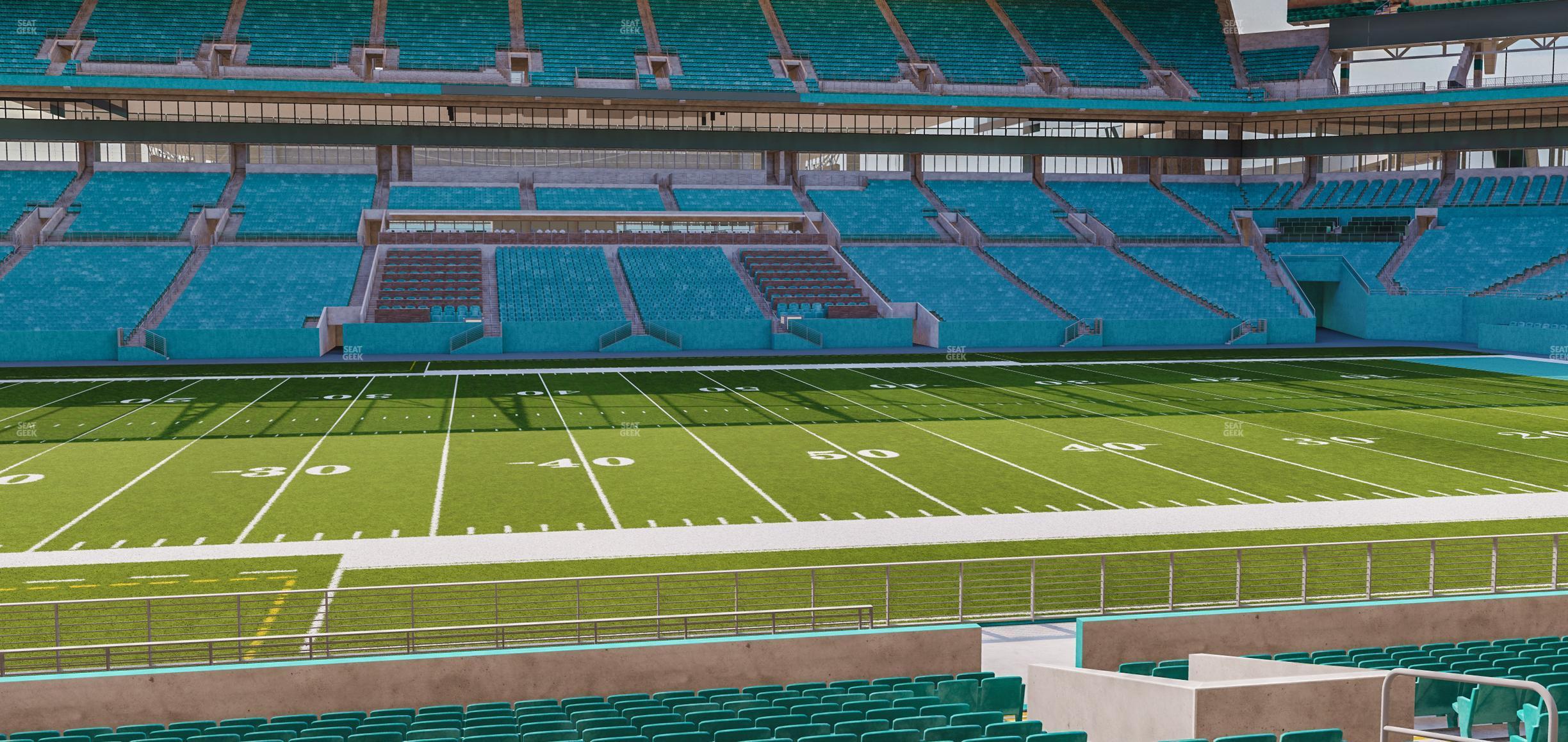 Seating view for Hard Rock Stadium Section 119