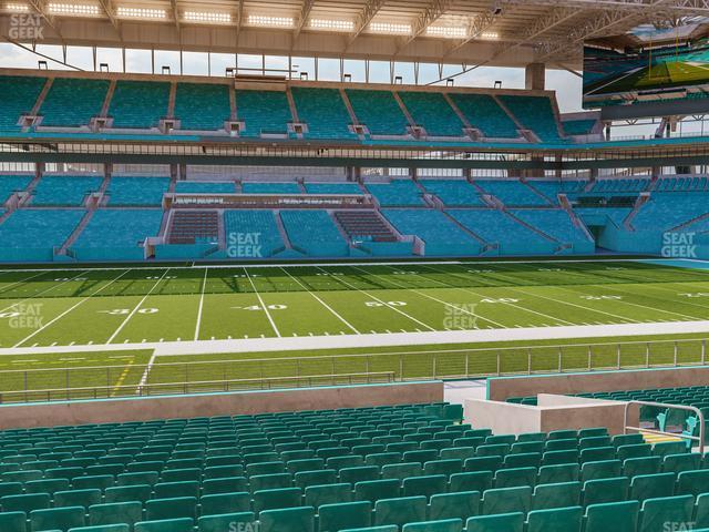 Seating view for Hard Rock Stadium Section 119