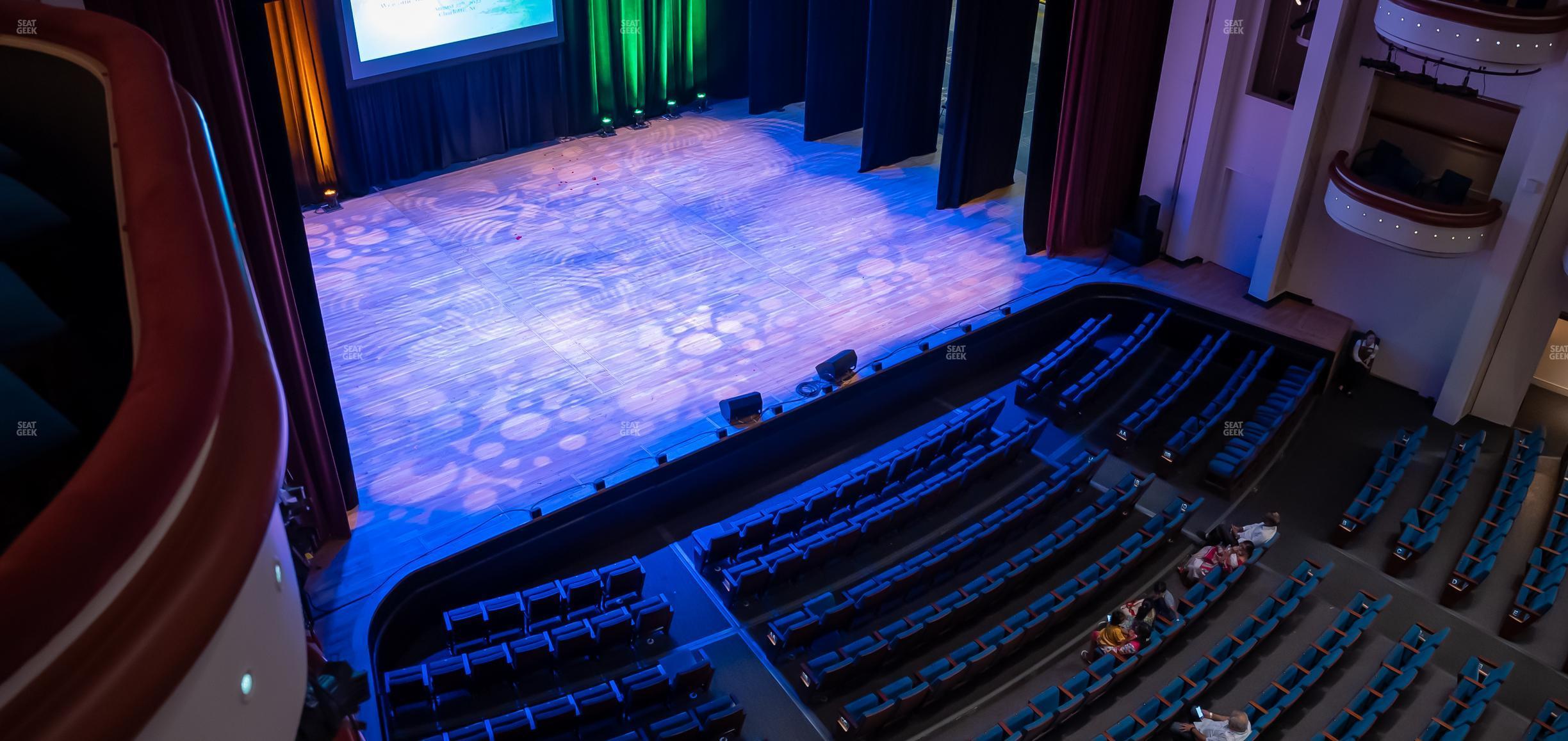 Seating view for Belk Theater at Blumenthal Performing Arts Center Section Balcony Box Left 2