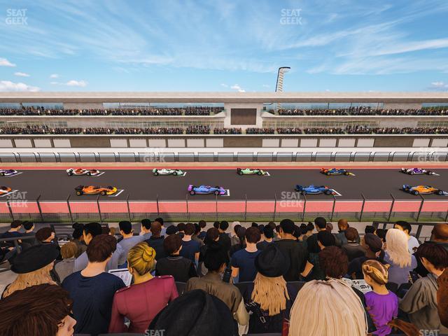 Seating view for Circuit of The Americas Section Main Grandstand Club Level 217