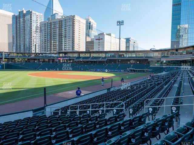 Seating view for Truist Field Section 120