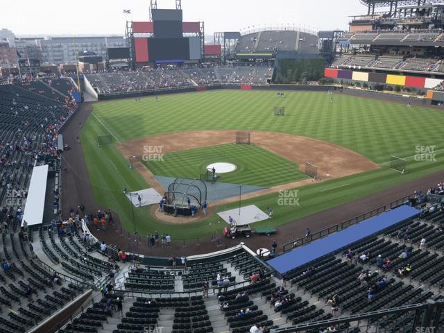 Seating view for Coors Field Section Lower 328