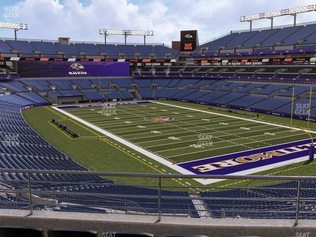 Seating view for M&T Bank Stadium Section 245