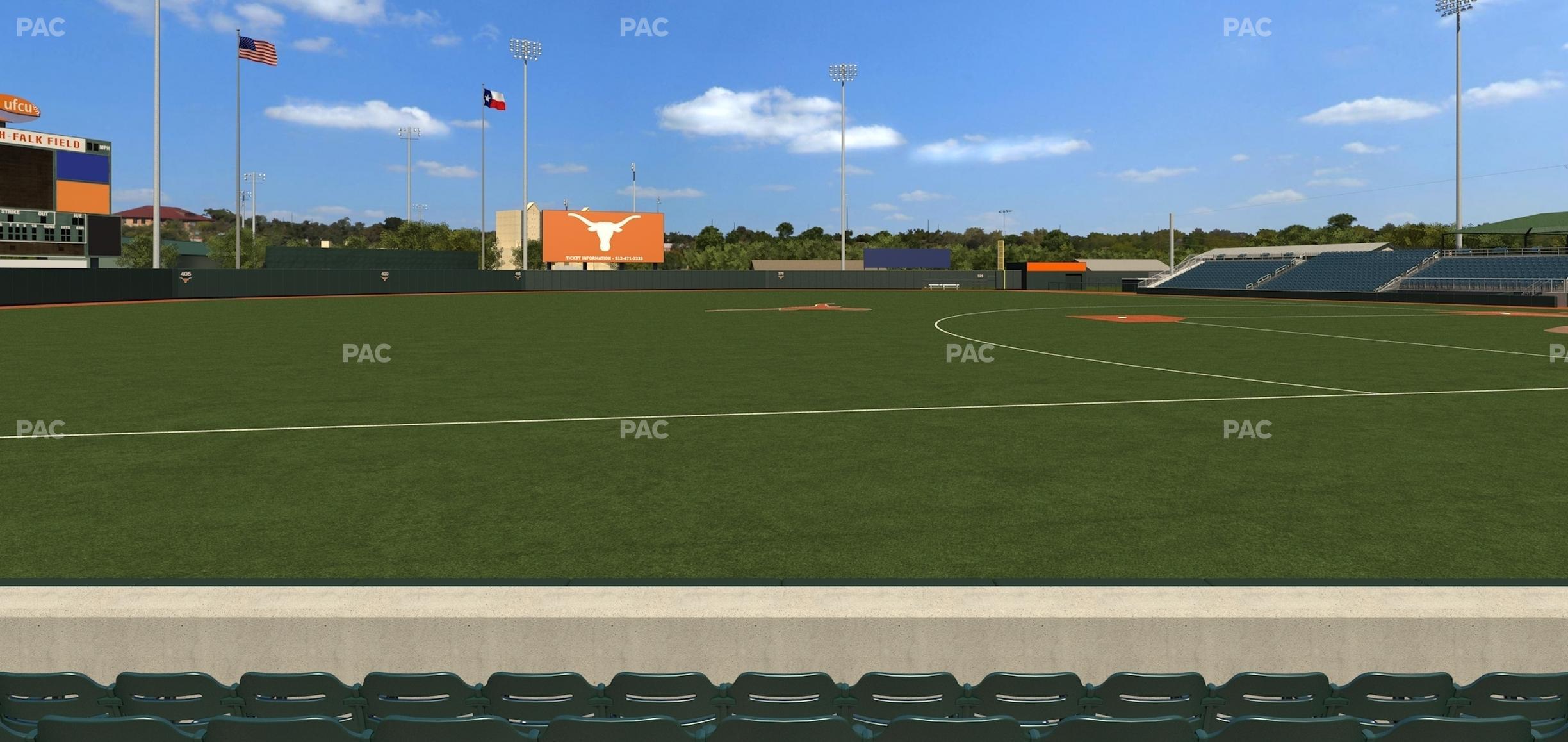 Seating view for UFCU Disch-Falk Field Section L 3