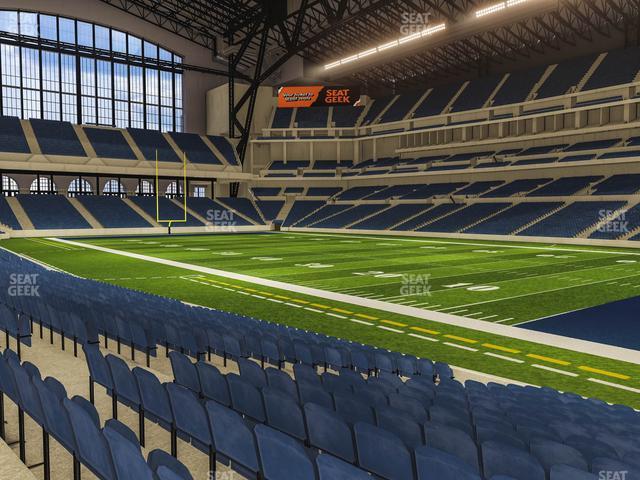 Seating view for Lucas Oil Stadium Section 135