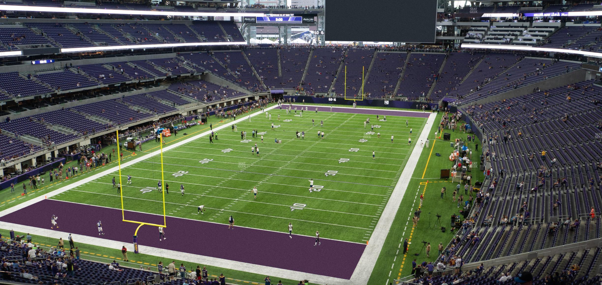 Seating view for U.S. Bank Stadium Section 221