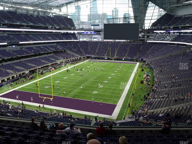 Seating view for U.S. Bank Stadium Section 221