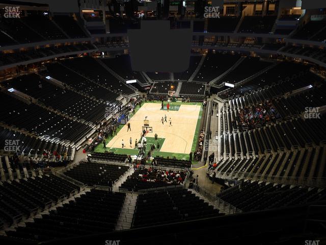 Seating view for Fiserv Forum Section 214