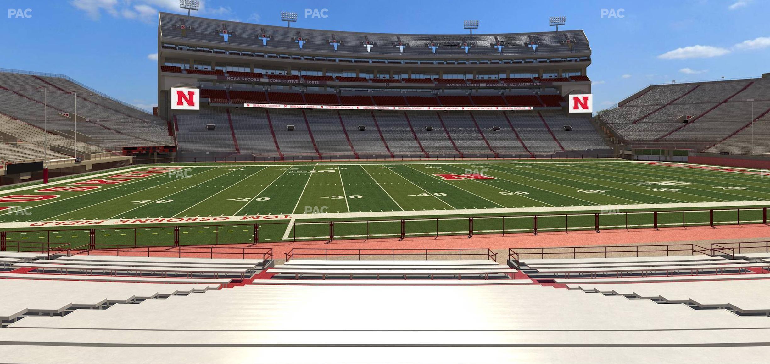 Seating view for Memorial Stadium Nebraska Section 28