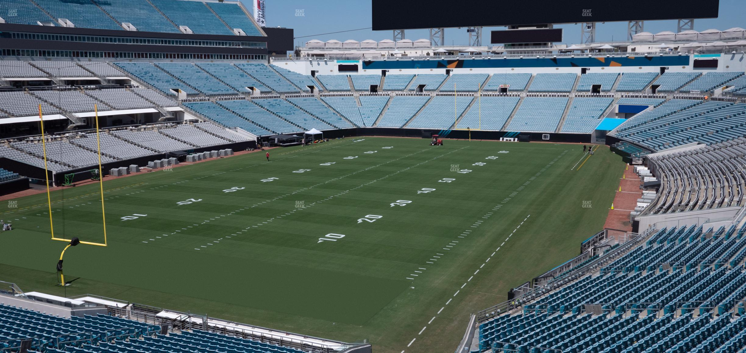 Seating view for EverBank Stadium Section Terrace Suite Chalet East 1