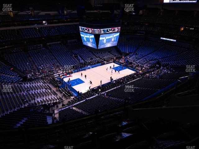 Seating view for American Airlines Center Section 313