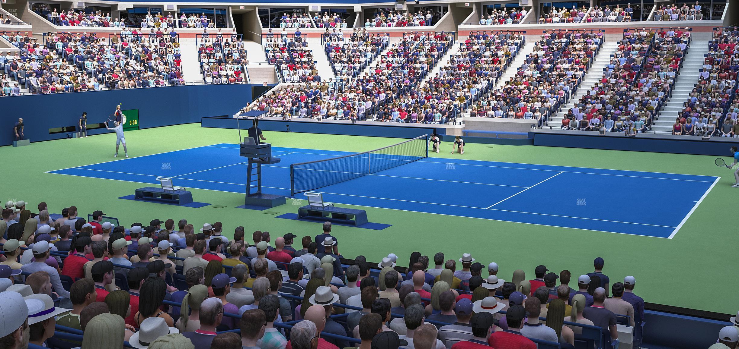 Seating view for Arthur Ashe Stadium Section 58