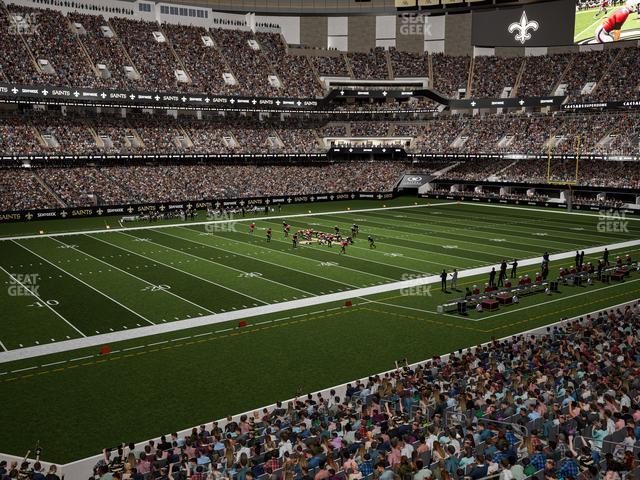 Seating view for Caesars Superdome Section 230