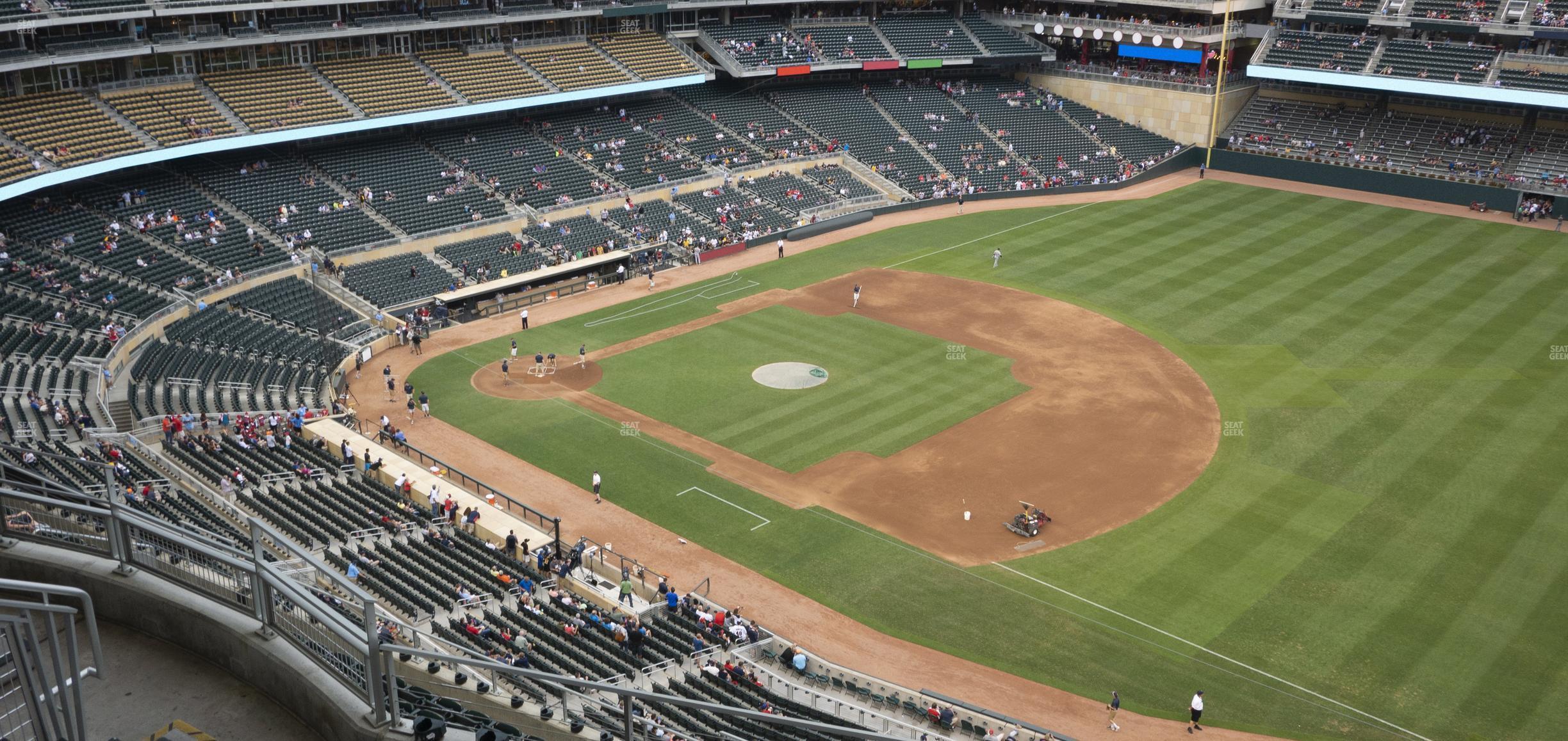 Seating view for Target Field Section 305