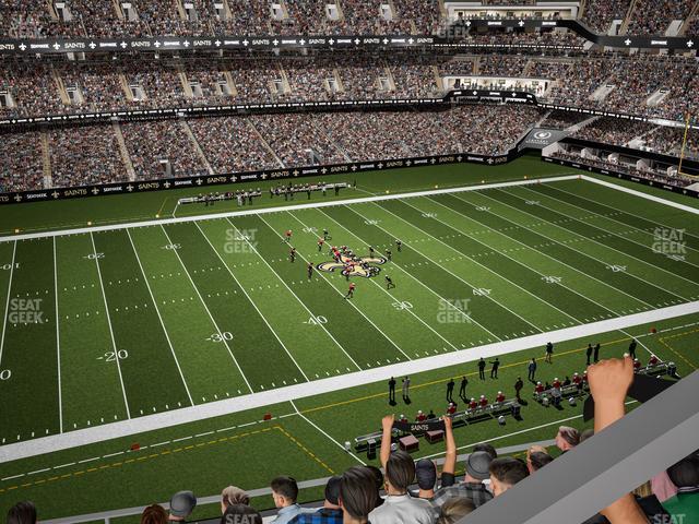 Seating view for Caesars Superdome Section 521