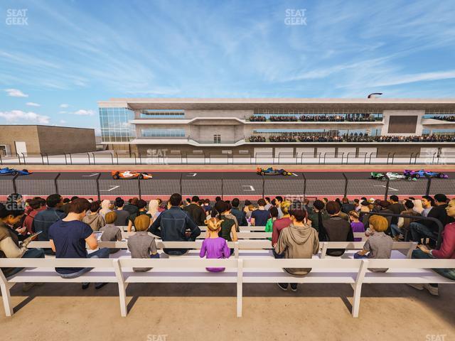 Seating view for Circuit of The Americas Section Main Grandstand Loge 3 D