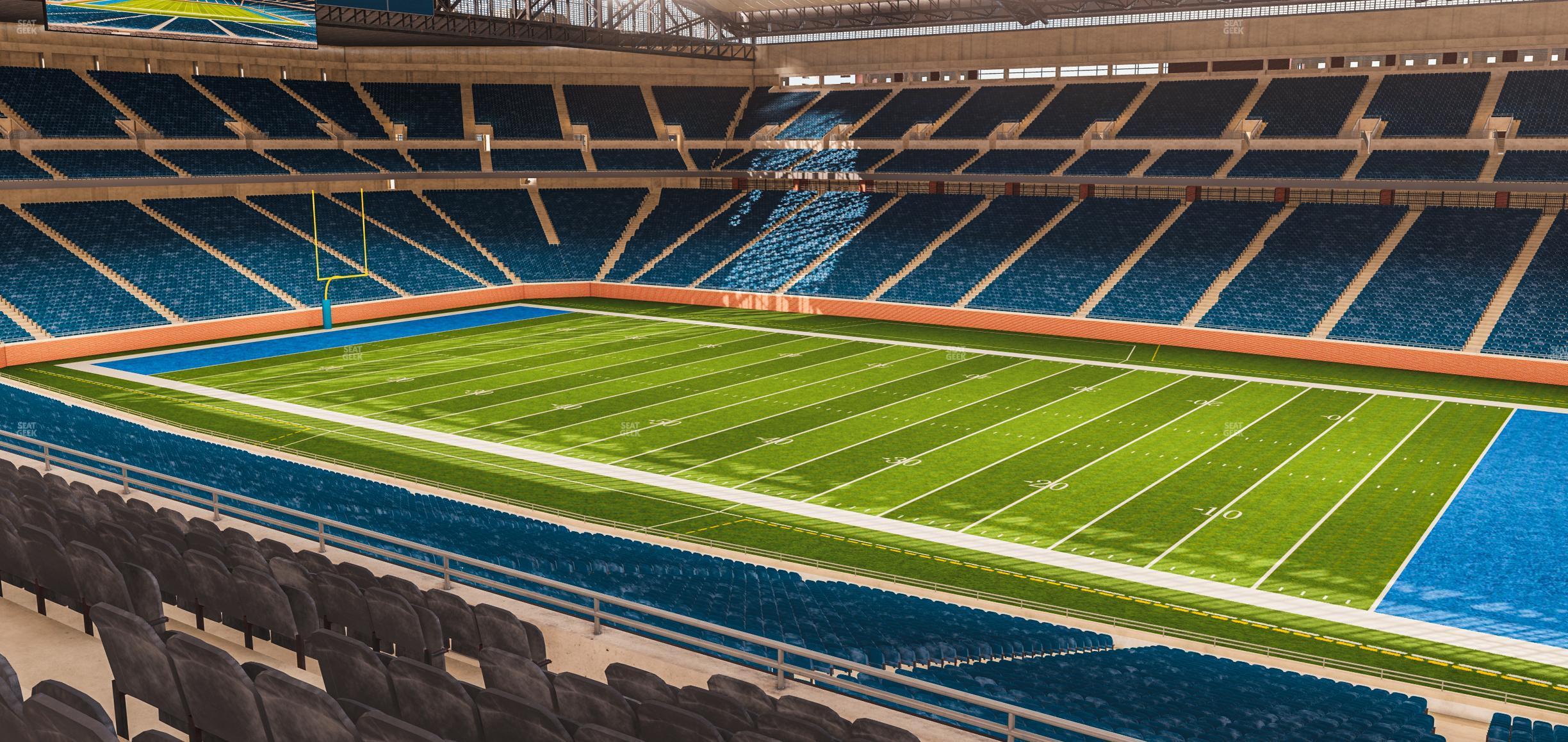 Seating view for Ford Field Section Club 212