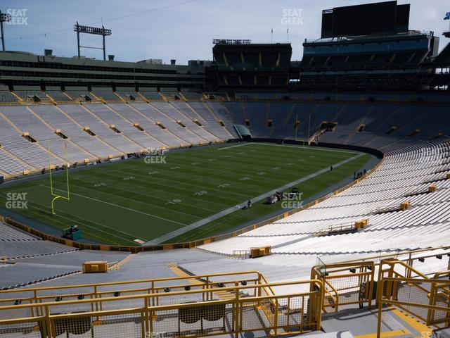 Seating view for Lambeau Field Section 310