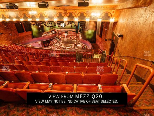 Seating view for August Wilson Theatre Section Mezzanine 3