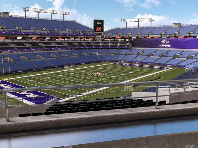 Seating view for M&T Bank Stadium Section Suite 332