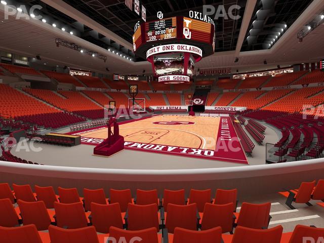 Seating view for Lloyd Noble Center Section 113