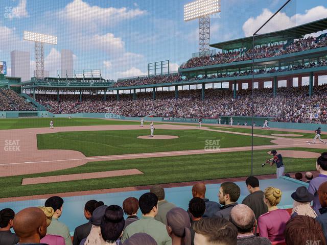 Seating view for Fenway Park Section Field Box 64