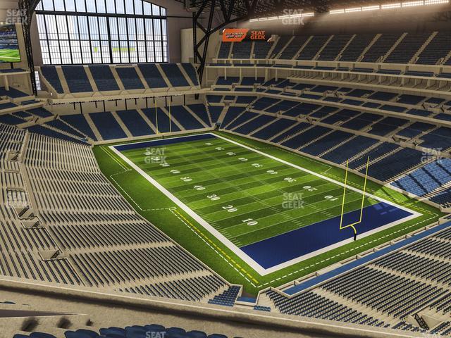 Seating view for Lucas Oil Stadium Section 631