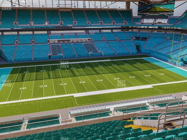 Seating view for Hard Rock Stadium Section 320