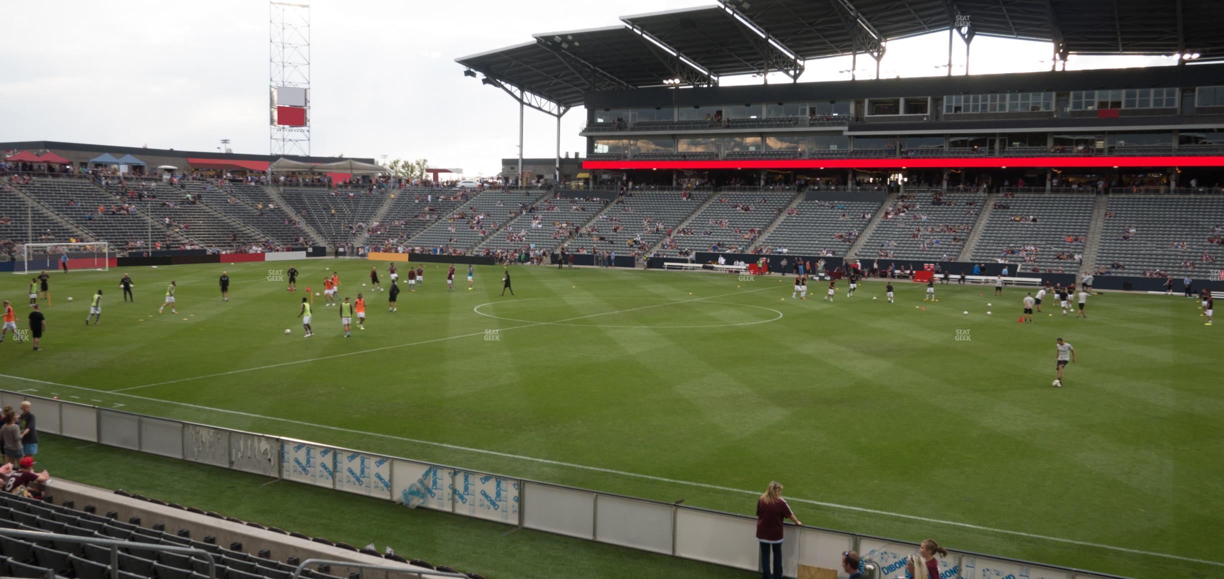 Seating view for Dick's Sporting Goods Park Section 104