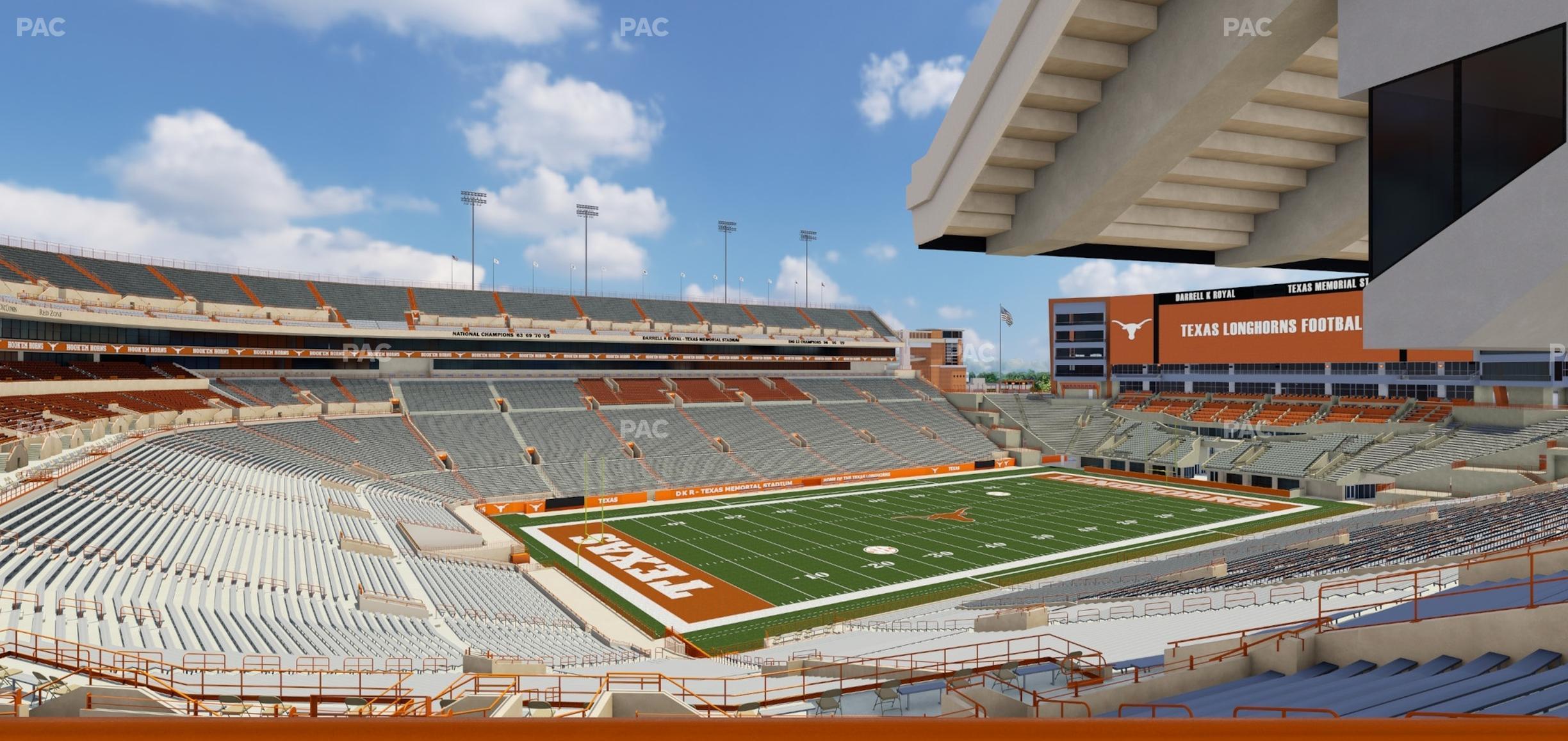 Seating view for Darrell K Royal - Texas Memorial Stadium Section 10