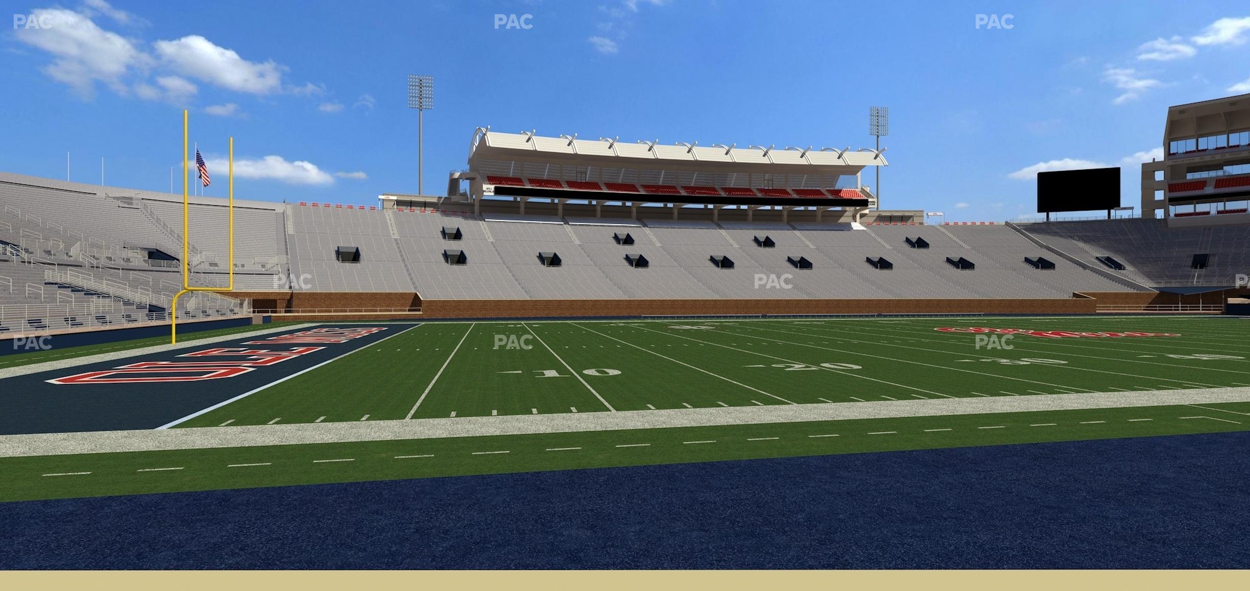 Seating view for Vaught Hemingway Stadium Section Chairback H