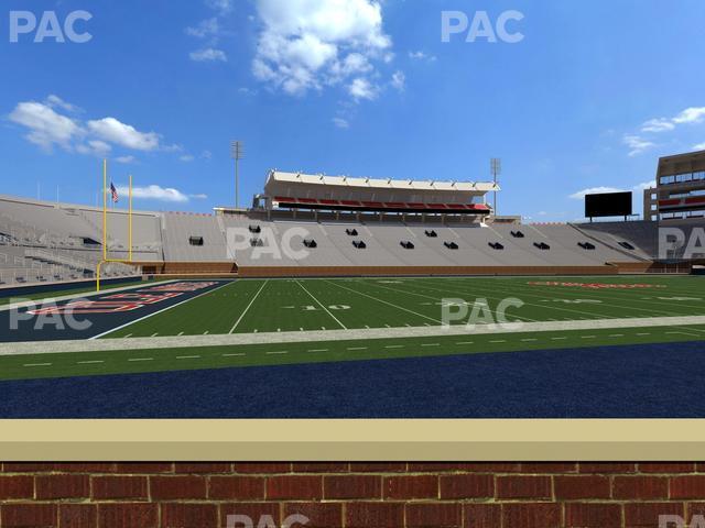 Seating view for Vaught Hemingway Stadium Section Chairback H