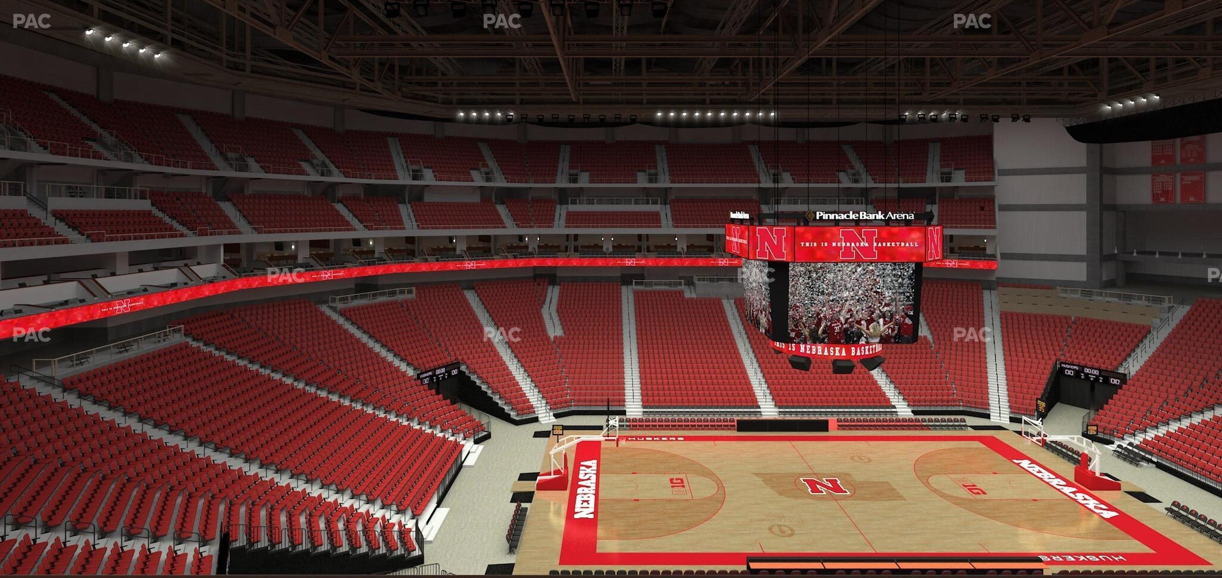 Seating view for Pinnacle Bank Arena Section 205