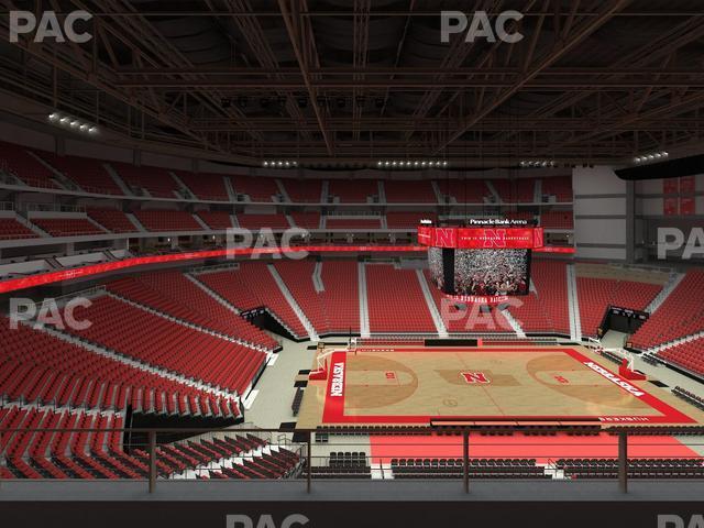 Seating view for Pinnacle Bank Arena Section 205