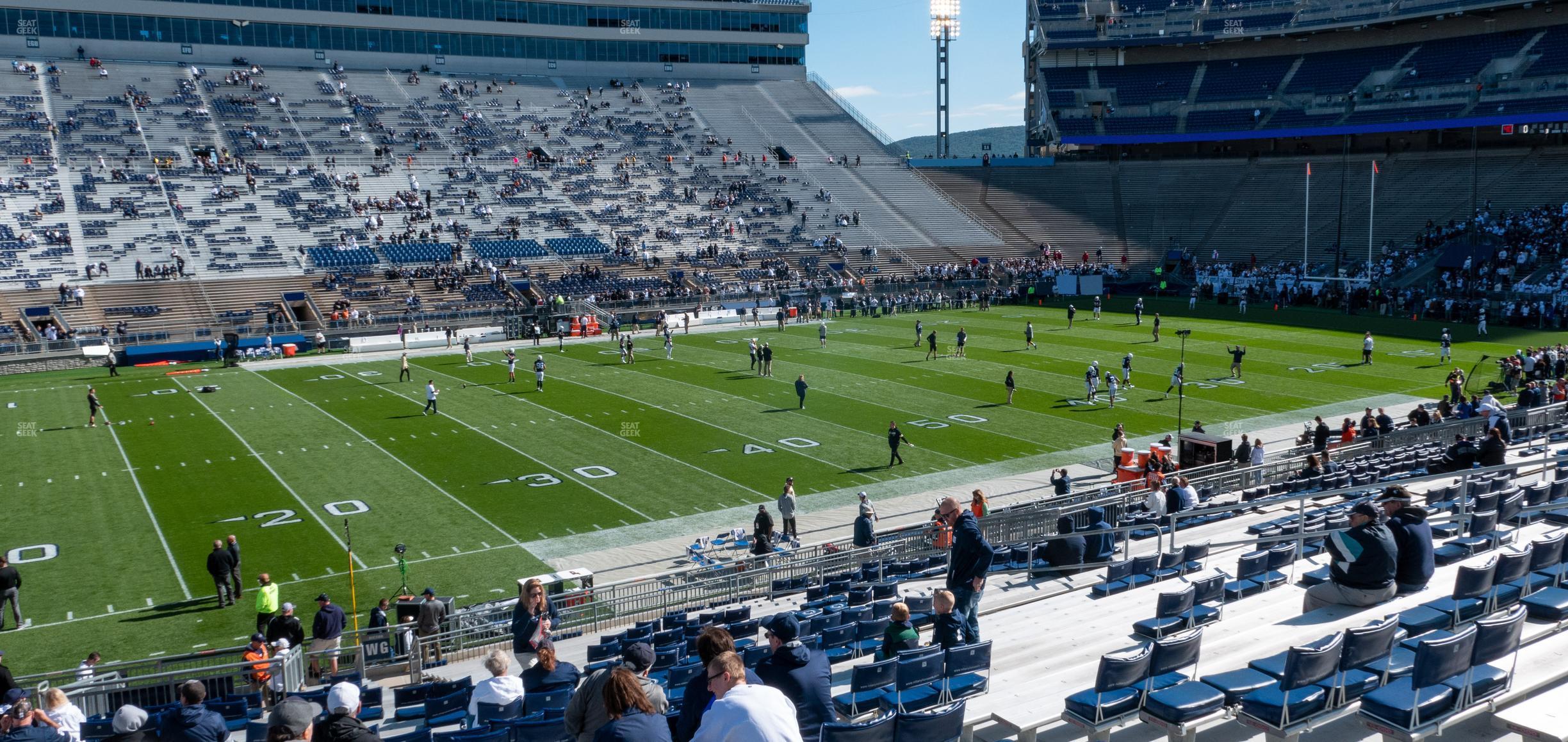 Seating view for Beaver Stadium Section West H