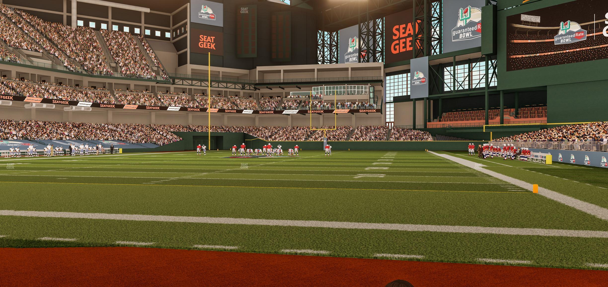 Seating view for Chase Field Section B