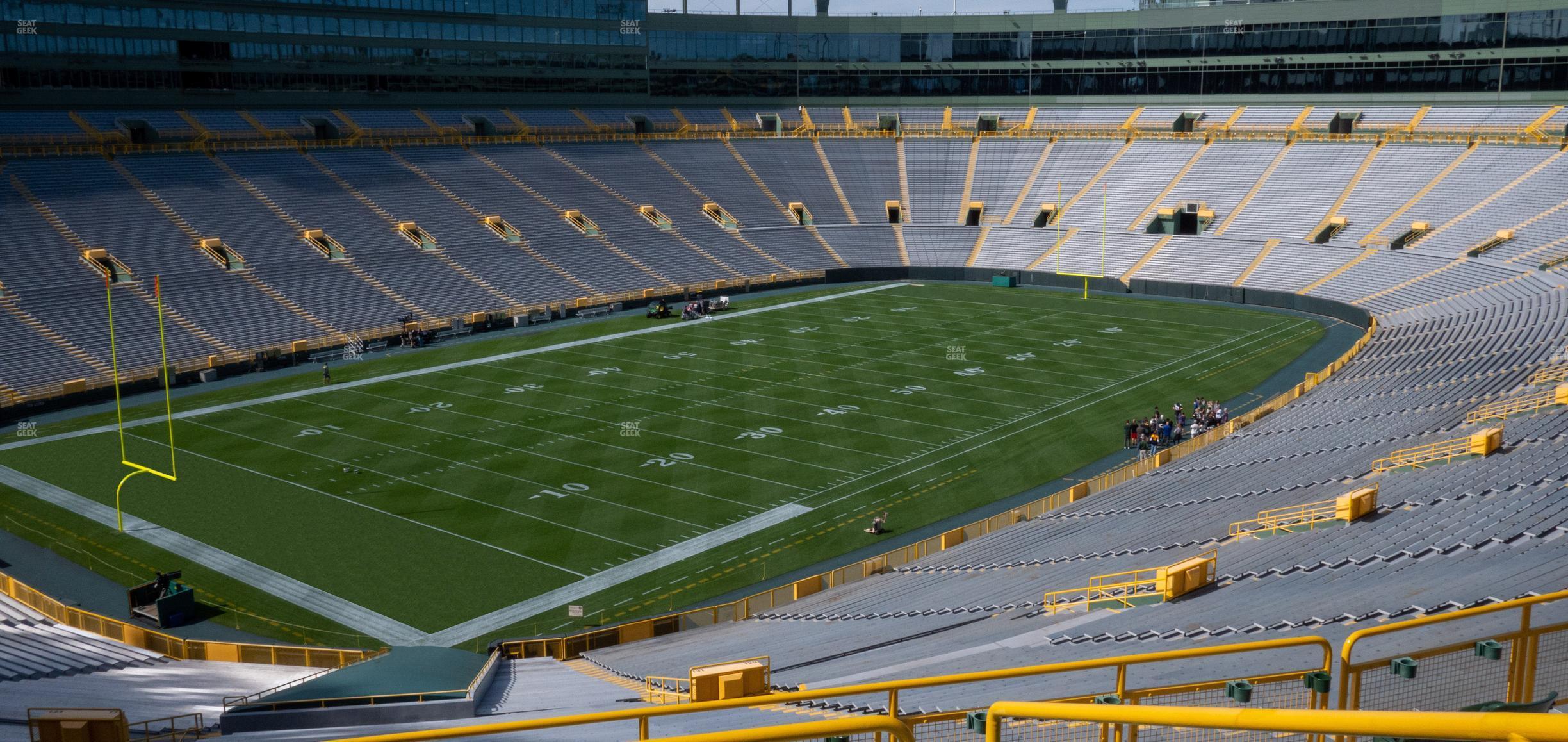 Seating view for Lambeau Field Section 433