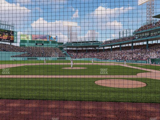 Seating view for Fenway Park Section Field Box Club 57