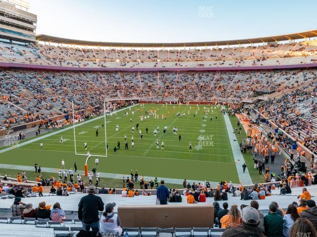 Seating view for Neyland Stadium Section K