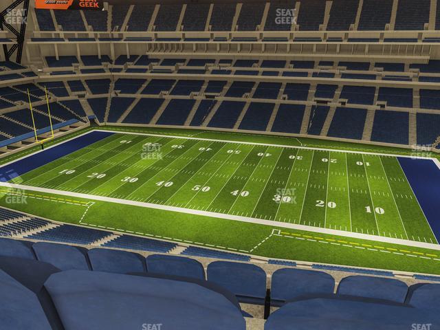 Seating view for Lucas Oil Stadium Section 511