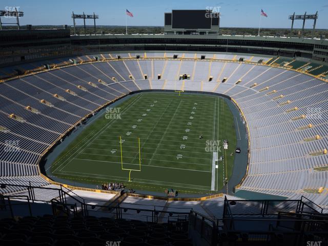 Seating view for Lambeau Field Section 747 S