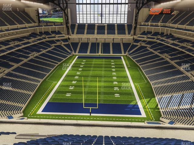 Seating view for Lucas Oil Stadium Section 626