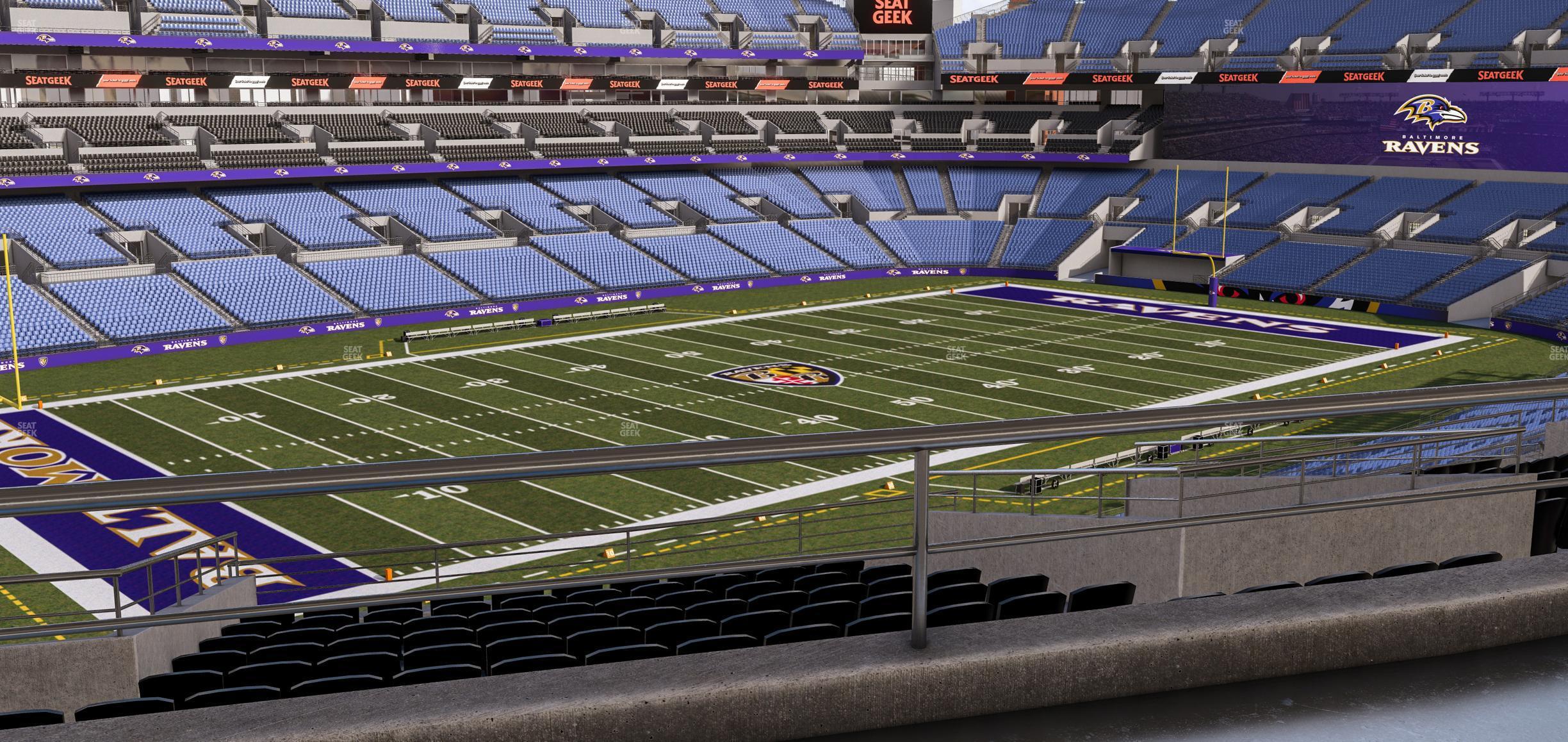 Seating view for M&T Bank Stadium Section Suite 368