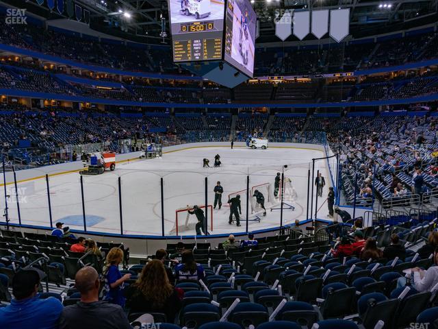 Seating view for Amalie Arena Section 122