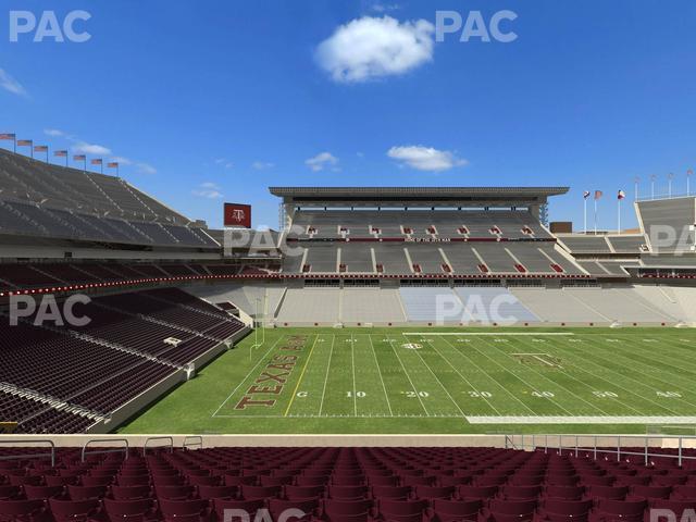 Seating view for Kyle Field Section West A Club 9